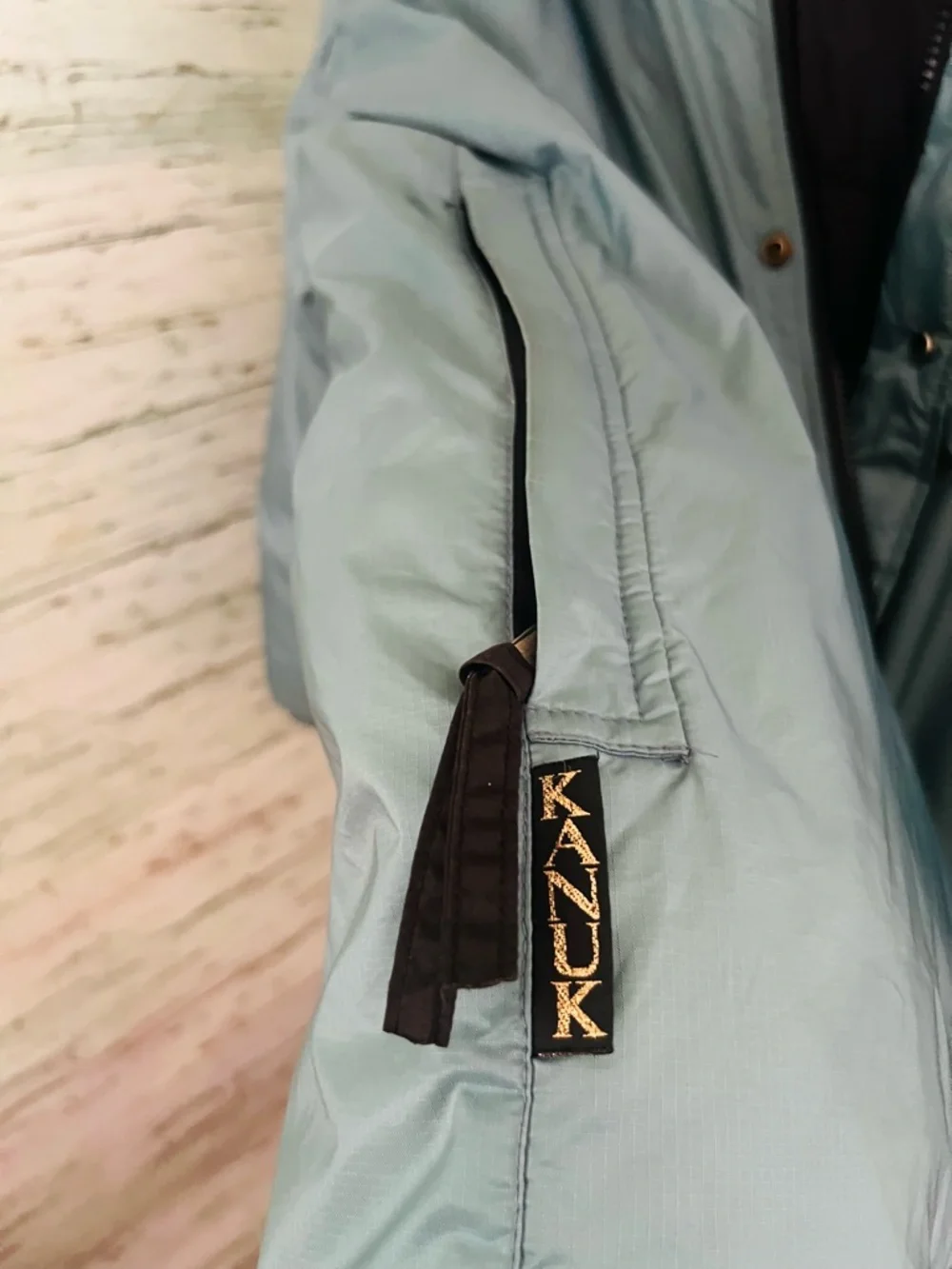 Vintage Kanuk Unisex Puffer Jacket | Size 5 | Teal Blue | Hooded Winter Coat - Picture 15 of 16